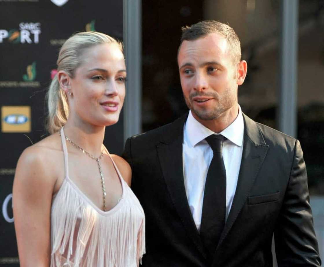 Murder saga: Oscar Pistorius and Reeva Steenkamp pictured at a celebrity event in Johannesburg in 2012 Murder saga: Oscar Pistorius and Reeva Steenkamp pictured at a celebrity event in Johannesburg in 2012