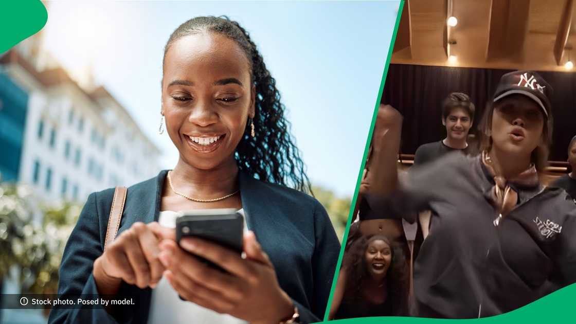 TikTok users praised a lady for loving Mzansi dance moves after seeing her perform a few TikTok users praised a lady for loving Mzansi dance moves after seeing her perform a few