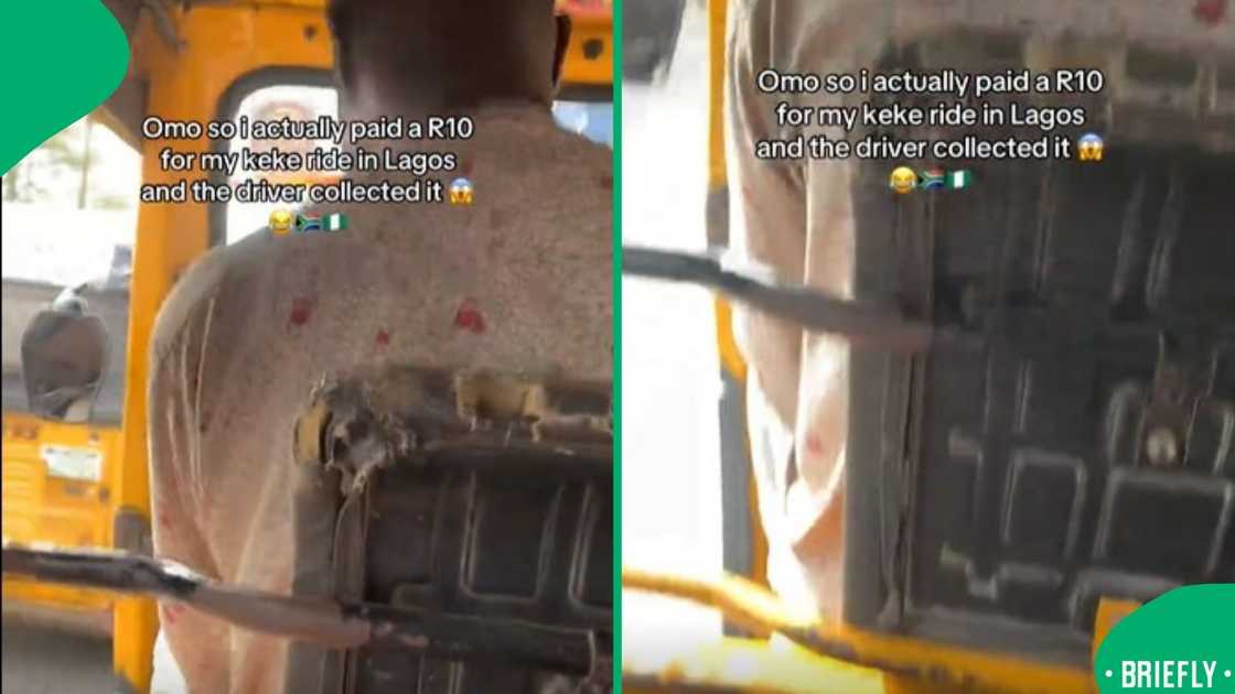 The screenshot on the right showed the writing of how friendly Nigerians are The screenshot on the right showed the writing of how friendly Nigerians are