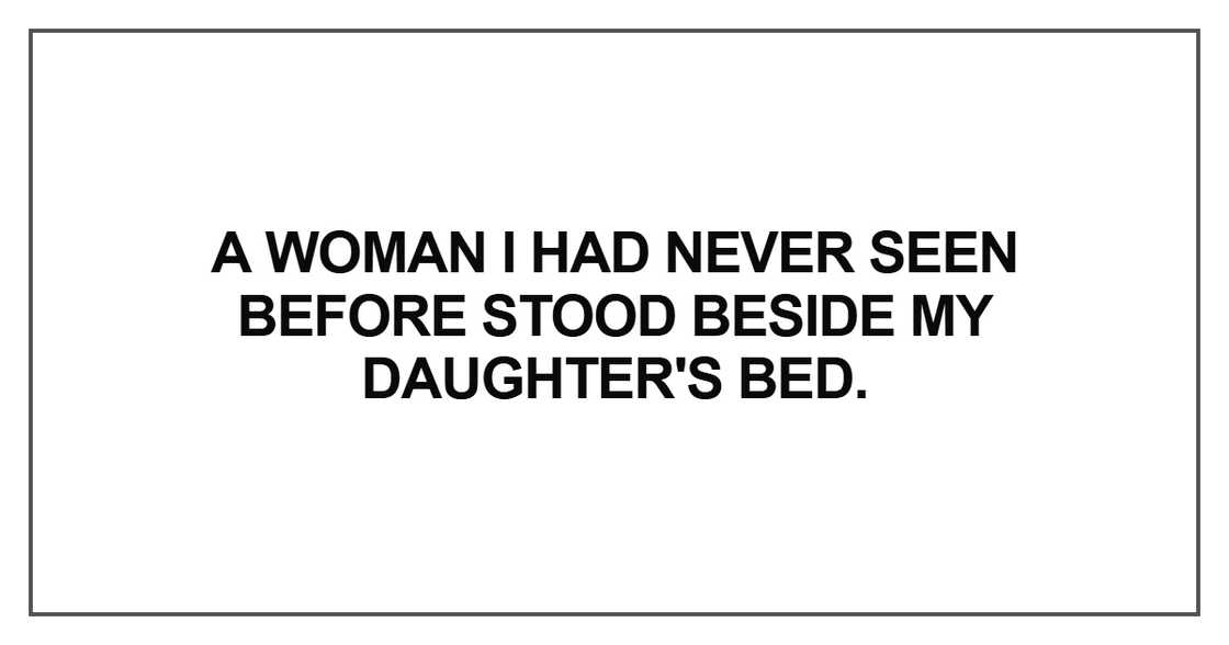 A woman I had never seen before A woman I had never seen before
