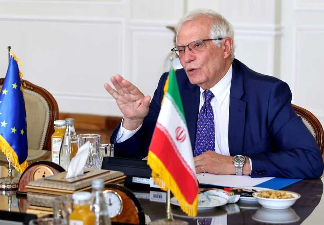 Borrell said ahead of the visit that diplomacy is the only way to "reverse current tensions" Borrell said ahead of the visit that diplomacy is the only way to "reverse current tensions"