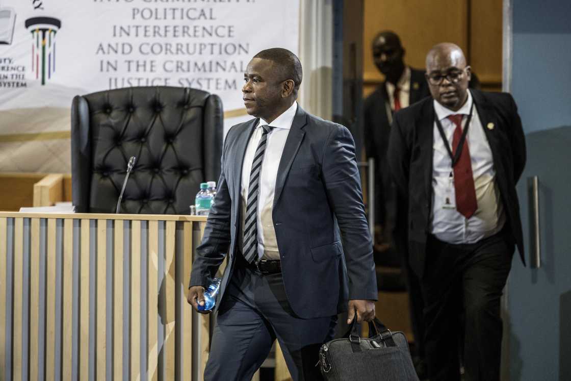 Netizens reacted to Nhlanhla Mkhwanazi's appearance at the Madlanga Commission Hearing