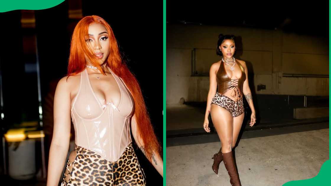 Nadia Nakai in leopard print pants on different occasions out and about. Nadia Nakai in leopard print pants on different occasions out and about.