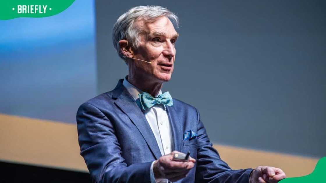 Bill Nye speaking at The End is Nye. An Evening with Bill Nye the Science Guy! Bill Nye speaking at The End is Nye. An Evening with Bill Nye the Science Guy!
