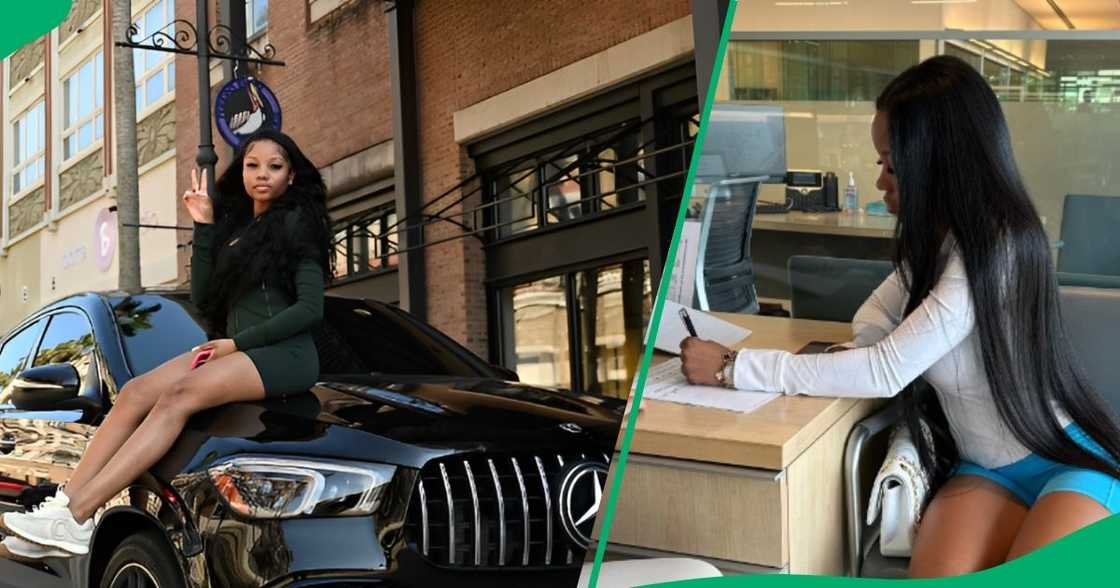 20-year-old driving dream car 20-year-old driving dream car