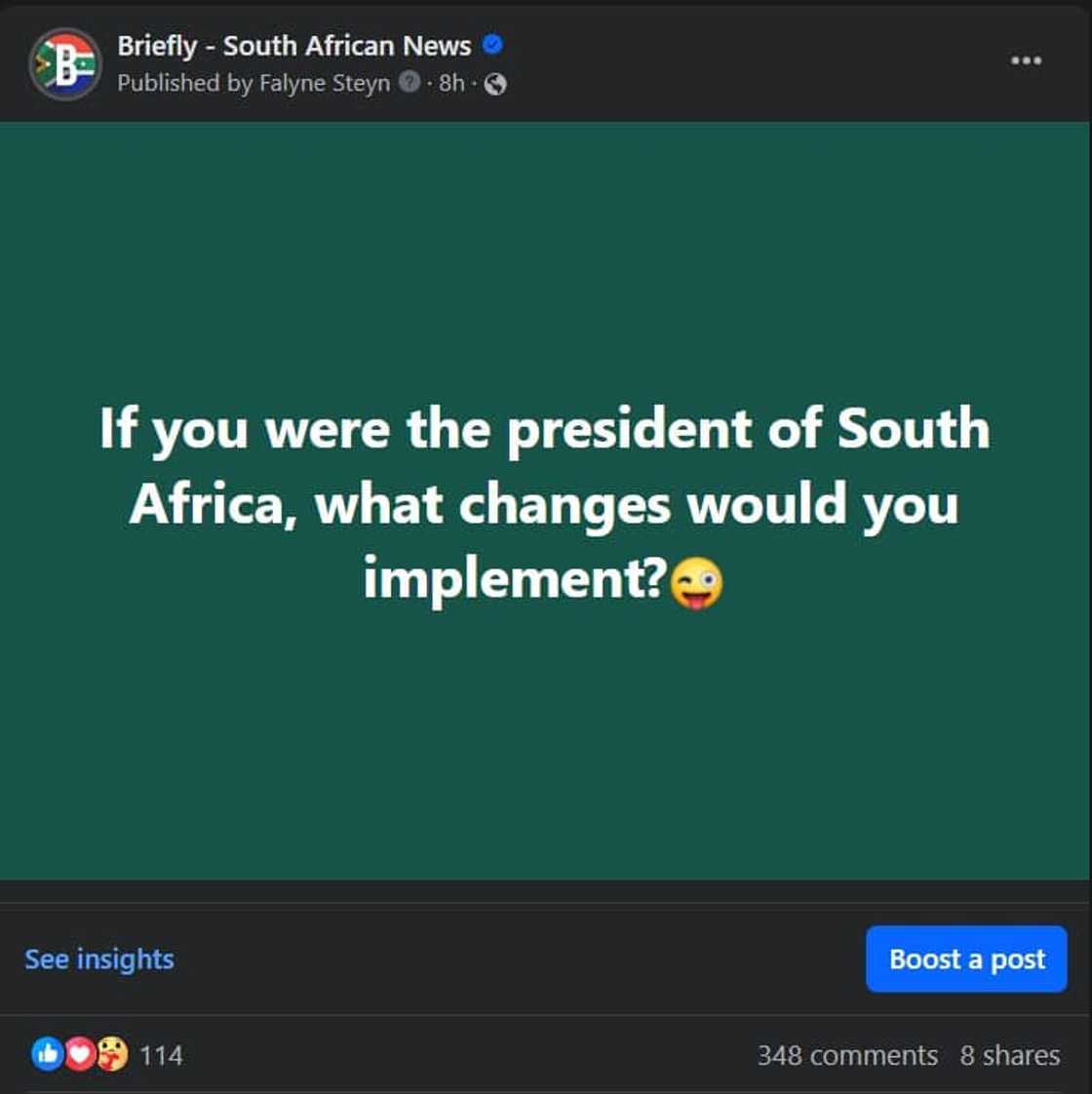 What would change if you were the president