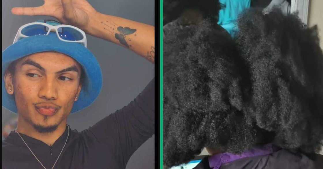 A TikTok video showcasing hairstyles that transform a woman's natural hair. A TikTok video showcasing hairstyles that transform a woman's natural hair.