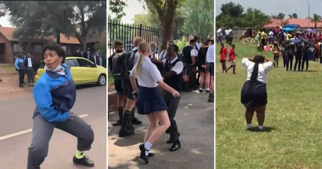 Dancing schoolgirls Dancing schoolgirls