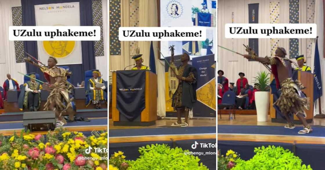 This NMU graduate had hearts bursting with pride as he took the graduation stage This NMU graduate had hearts bursting with pride as he took the graduation stage