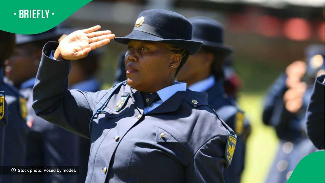 Law officer misses his turn in march
