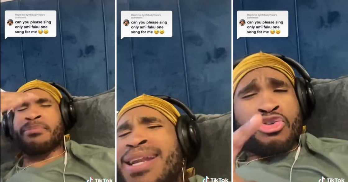 An American tried to sing some amapiano songs, and many laughed at the attempt