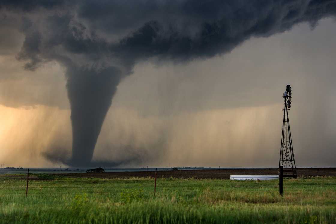 A tornado was seen forming in KwaZulu-Natal