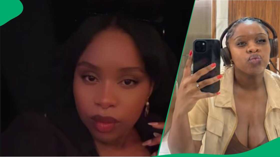 Woman shows off her boyfriend in TikTok video Woman shows off her boyfriend in TikTok video