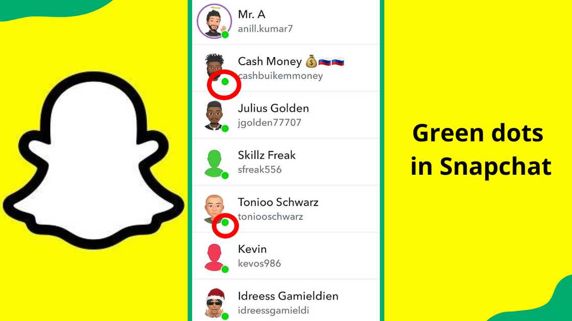 What does the green dot mean on Snapchat? What does the green dot mean on Snapchat?