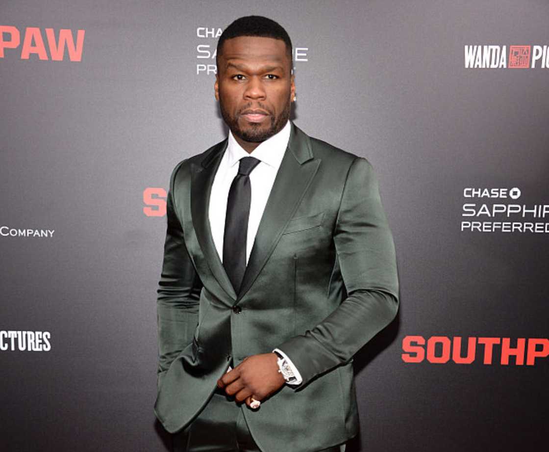 50 Cent attends the "Southpaw" New York premiere at AMC Loews Lincoln Square 50 Cent attends the "Southpaw" New York premiere at AMC Loews Lincoln Square