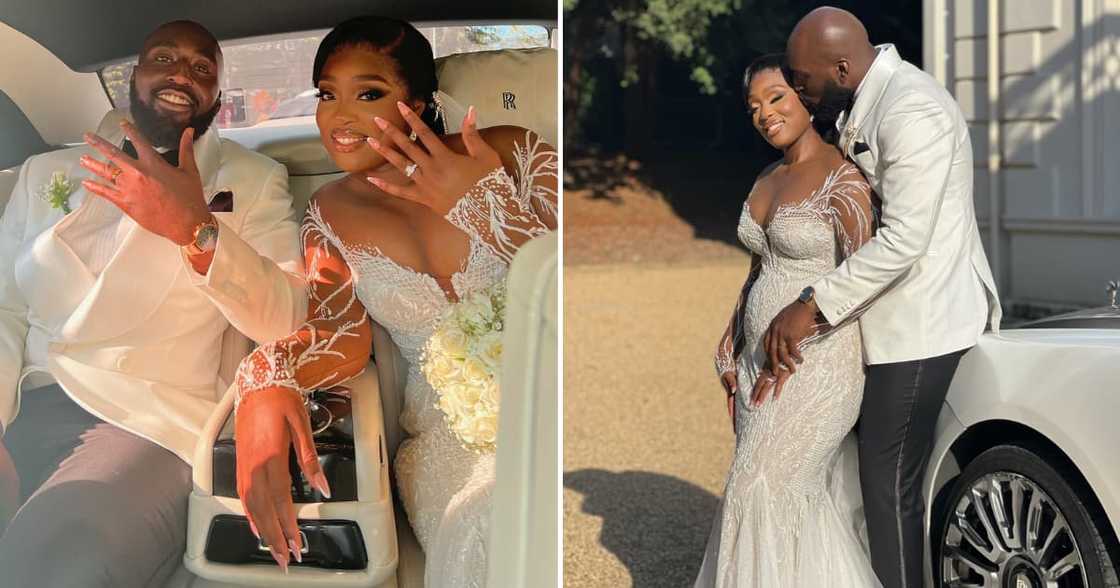 A gorgeous bride posted lovely snaps of herself and her gorgeous hubby on Twitter A gorgeous bride posted lovely snaps of herself and her gorgeous hubby on Twitter