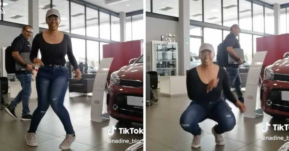 Johannesburg woman flexes dance moves at work