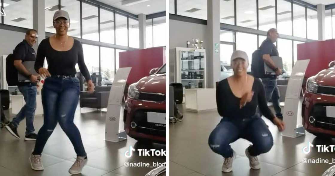 Johannesburg woman flexes dance moves at work Johannesburg woman flexes dance moves at work