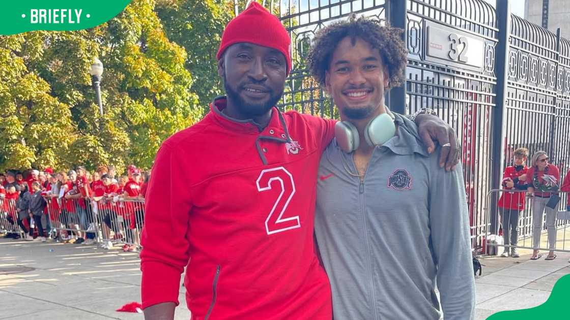 Emeka Egbuka and his father
