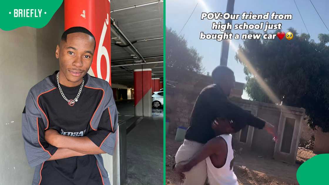 SA man's excited reaction to high school friend's new car melts hearts SA man's excited reaction to high school friend's new car melts hearts