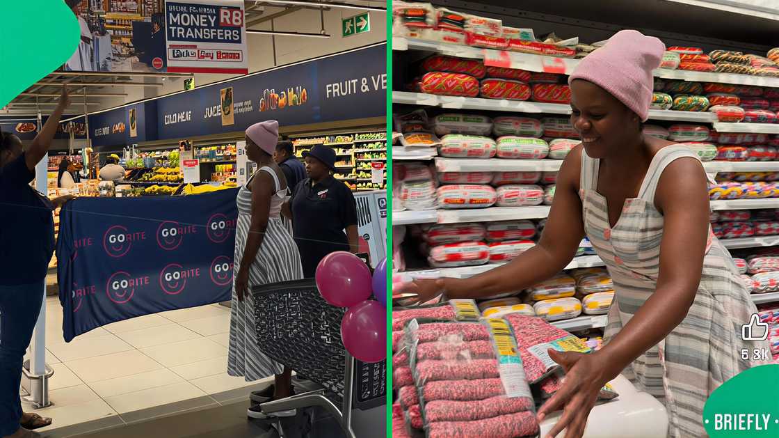 A woman in South Africa wowed Mzansi with her impressive trolley dash as she almost cleared out the meat section.