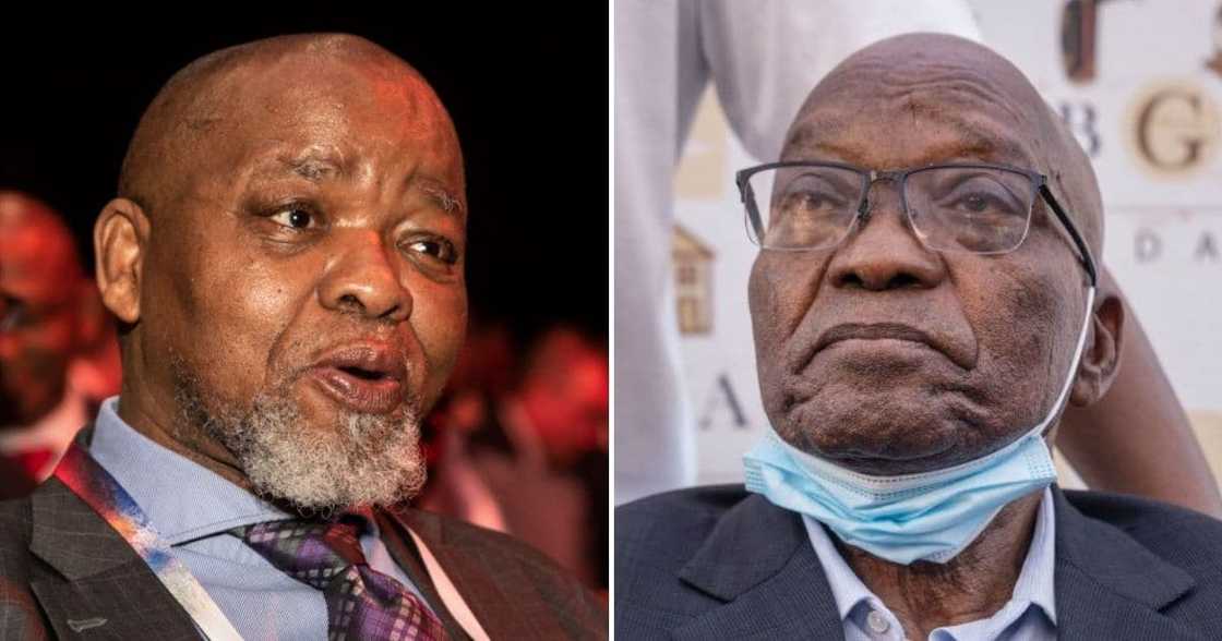 Gwede Mantashe and Jacob Zuma Gwede Mantashe and Jacob Zuma