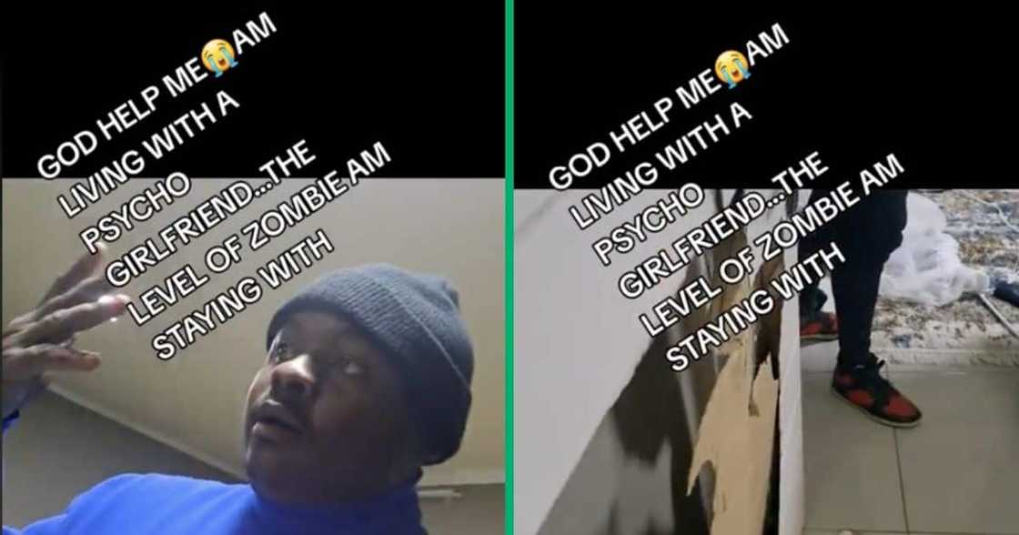 A woman destroyed her boyfriend's house and damaged his property A woman destroyed her boyfriend's house and damaged his property