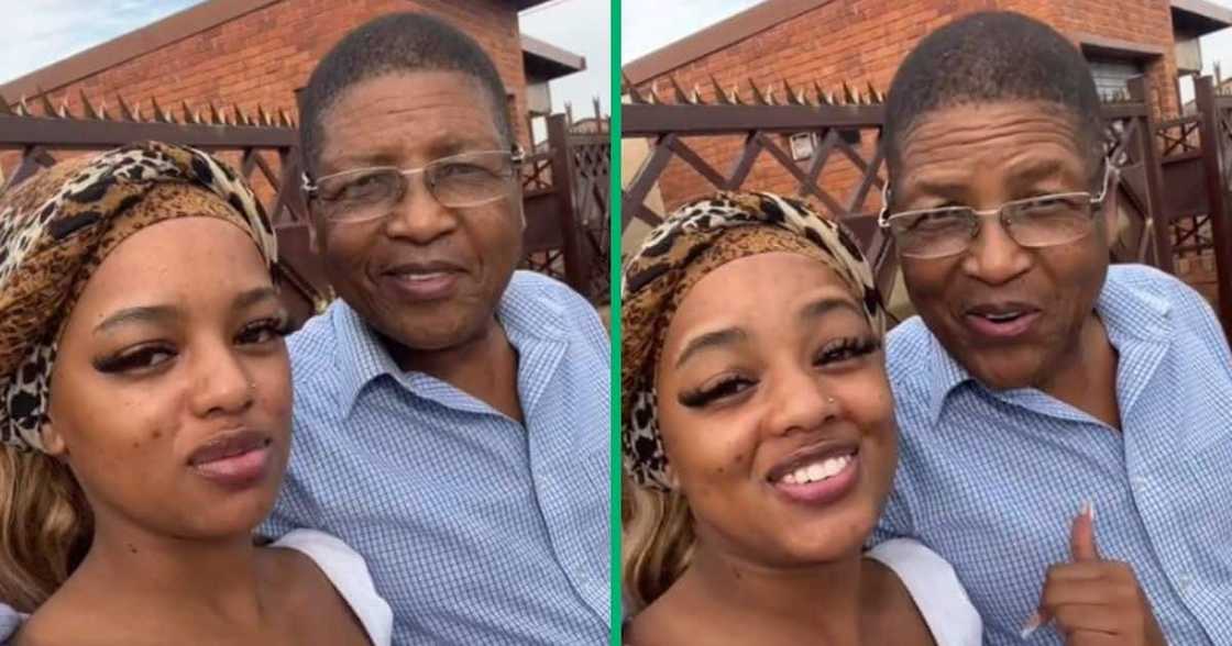 TikTok video show Bloemfontein dad and daughter sinigng amapiano song