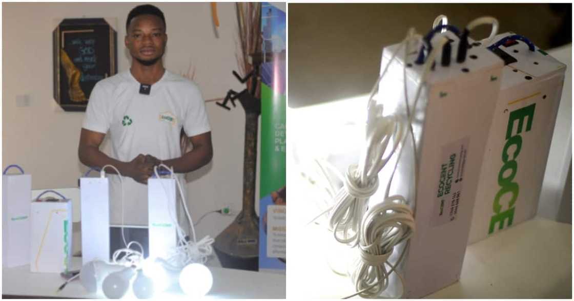 Ghanaian engineer builds power bank.