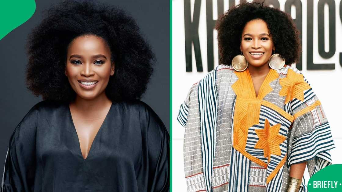 Actress Ayanda Borotho spoke about getting rid of her grey hair