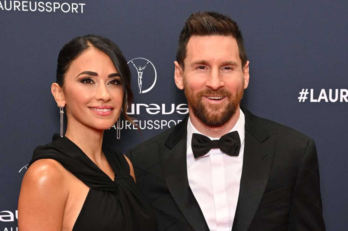 Antonella Rocuzzo and Lionel Messi Antonella Rocuzzo and Lionel Messi