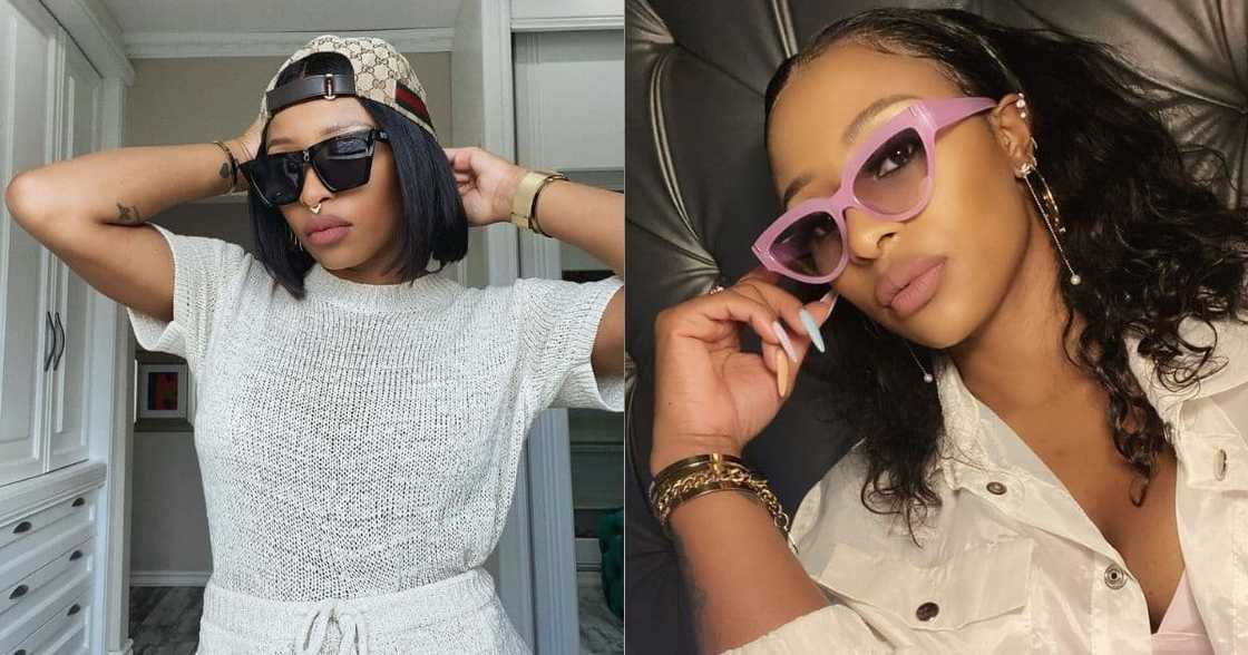 Feeling herself: DJ Zinhle drops saucy selfies after trending for AKA's engagement