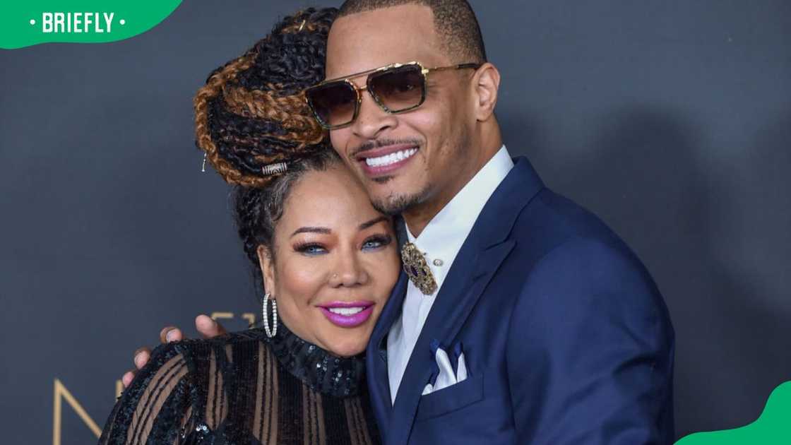 Tameka Cottle and T.I. during the 51st NAACP Image Awards at the Pasadena Civic Auditorium in 2020 Tameka Cottle and T.I. during the 51st NAACP Image Awards at the Pasadena Civic Auditorium in 2020