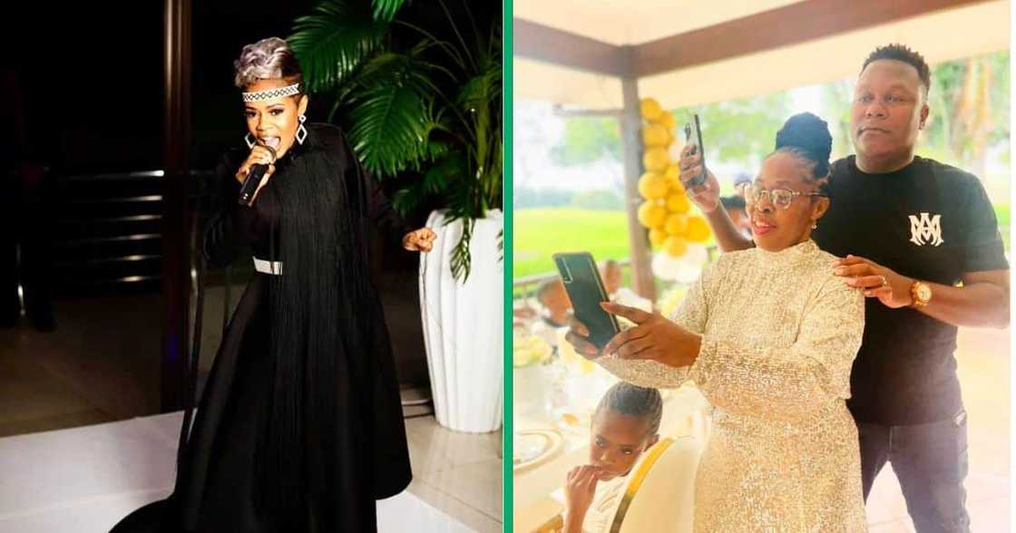 Zandie Khumalo penned a heartfelt message to her husband and mother. Zandie Khumalo penned a heartfelt message to her husband and mother.