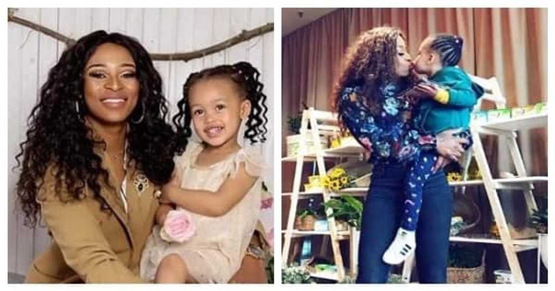 DJ Zinhle And Daughter Kairo Forbes Post Cute Make Up Selfies