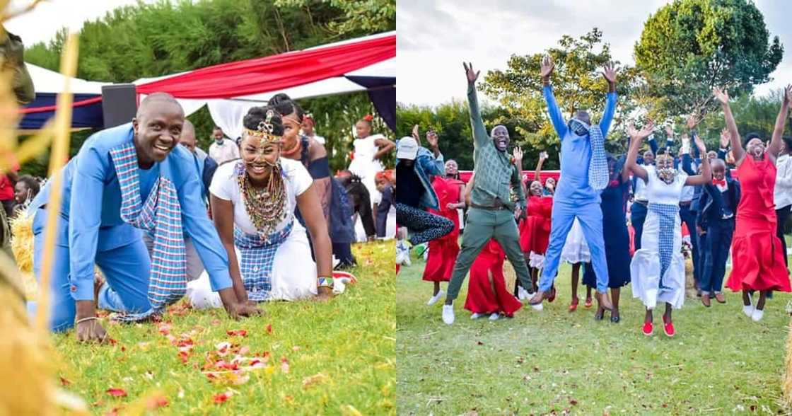 Maasai-Kikuyu Couple Stun in Beautiful Traditional Attire During Their Wedding Maasai-Kikuyu Couple Stun in Beautiful Traditional Attire During Their Wedding