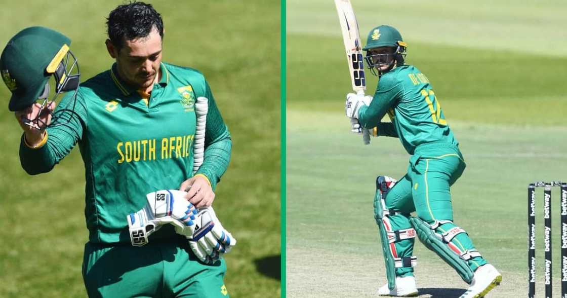 Quinton de Kock batted for SA Quinton de Kock batted for SA