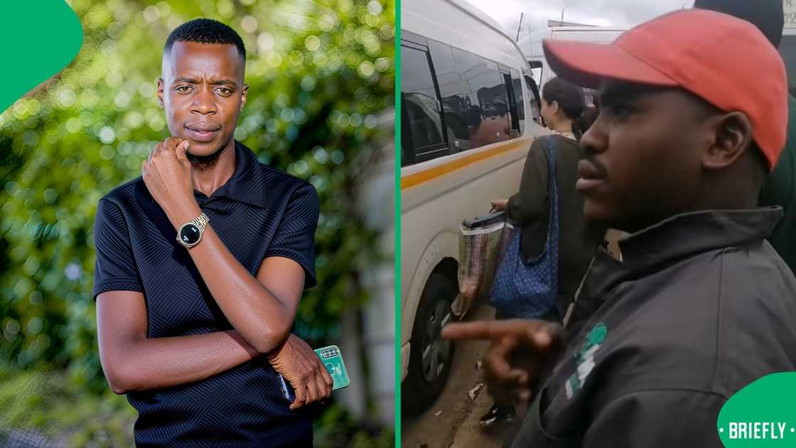 Other taxi drivers teased their friend, insisting that he speak to the couple in English