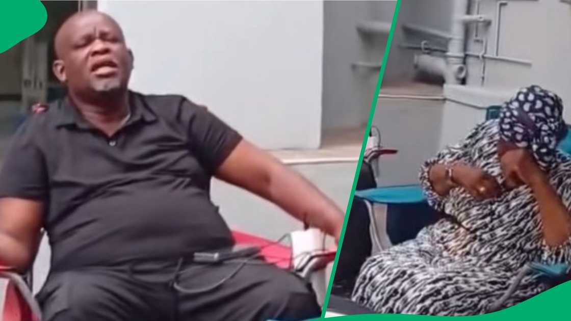 Uncle gives speech before meal