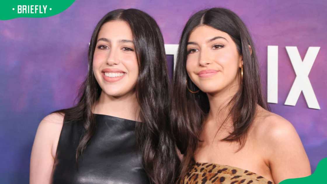 Sadie and Sunny Sandler (L-R) at the 2024 premiere of Netflix's Spaceman in Los Angeles, California