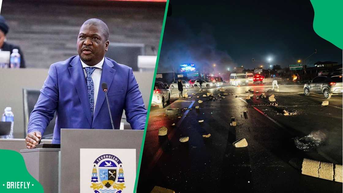 Ekurhuleni mayor Nkosindiphile Xhakaza suspended the R128 added charge to electricity Ekurhuleni mayor Nkosindiphile Xhakaza suspended the R128 added charge to electricity