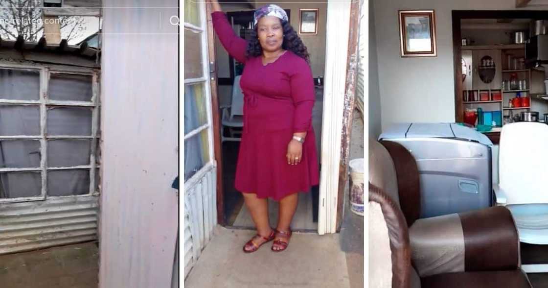 Woman shows off her shack transformation