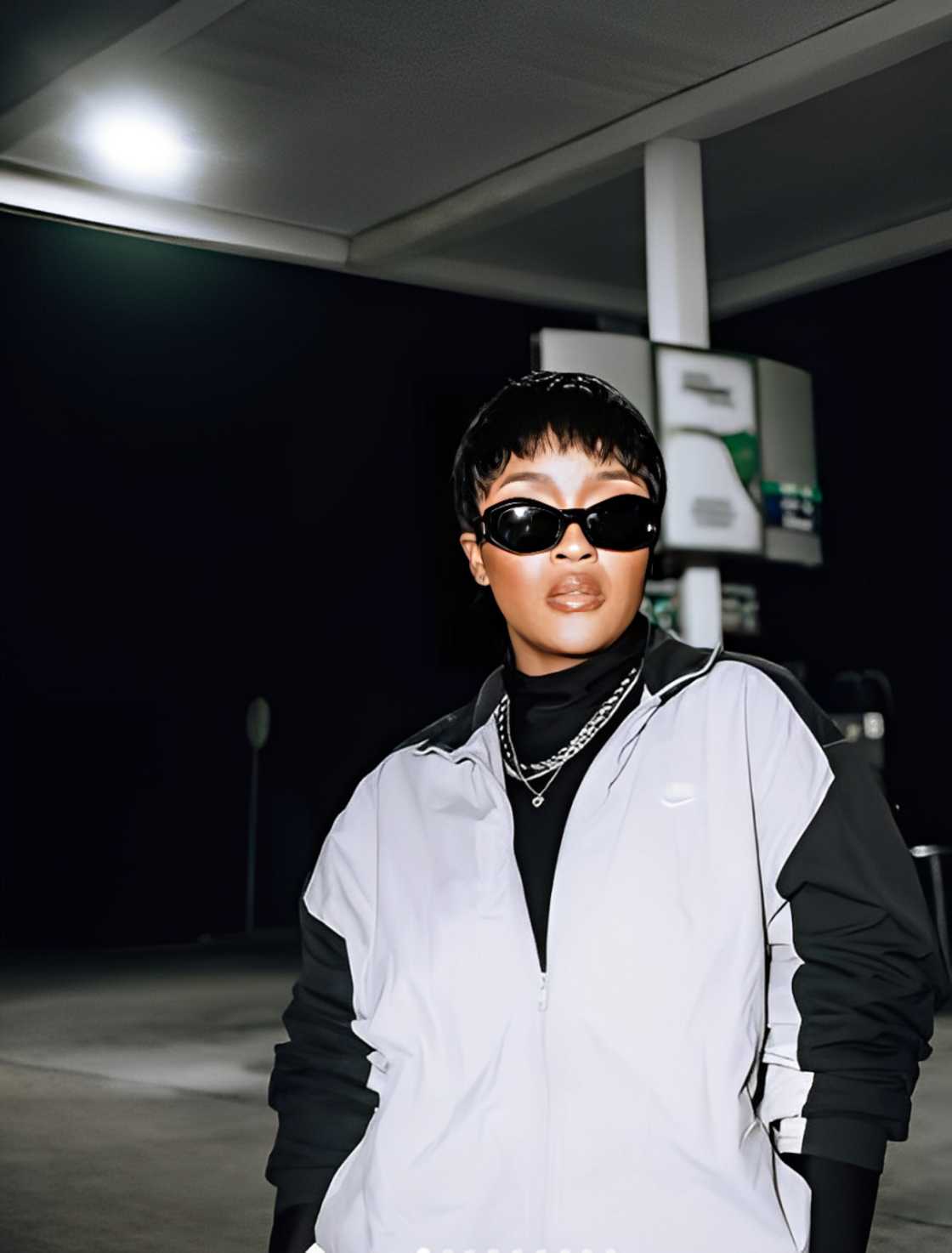 Gogo Skhotheni's child had a ptosis repair surgery done