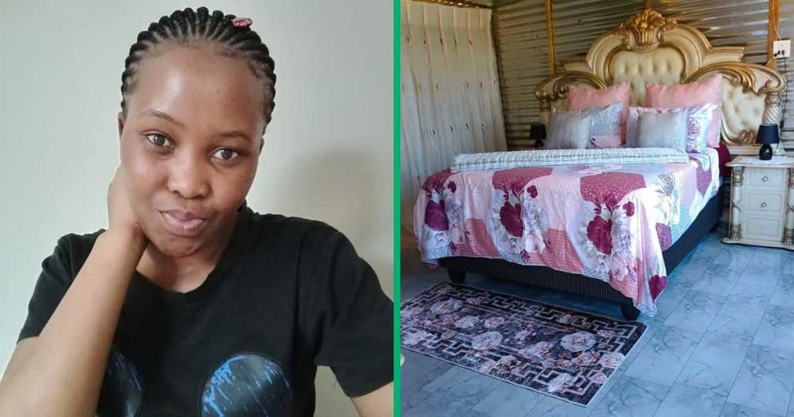 The woman in Mpumalanga takes good care of her room