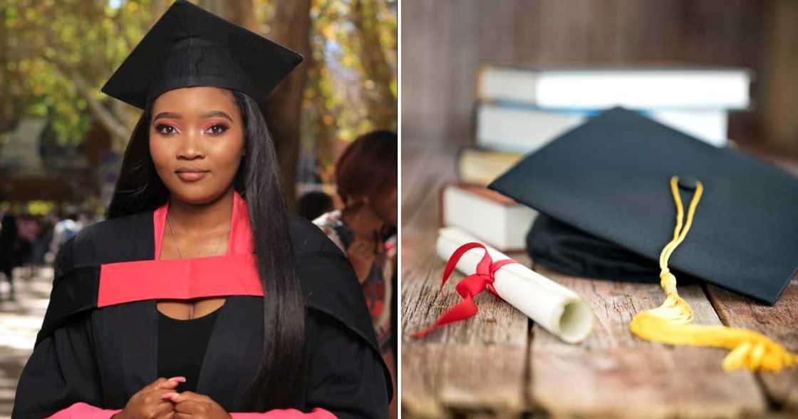 The lady bagged a degree from NWU The lady bagged a degree from NWU