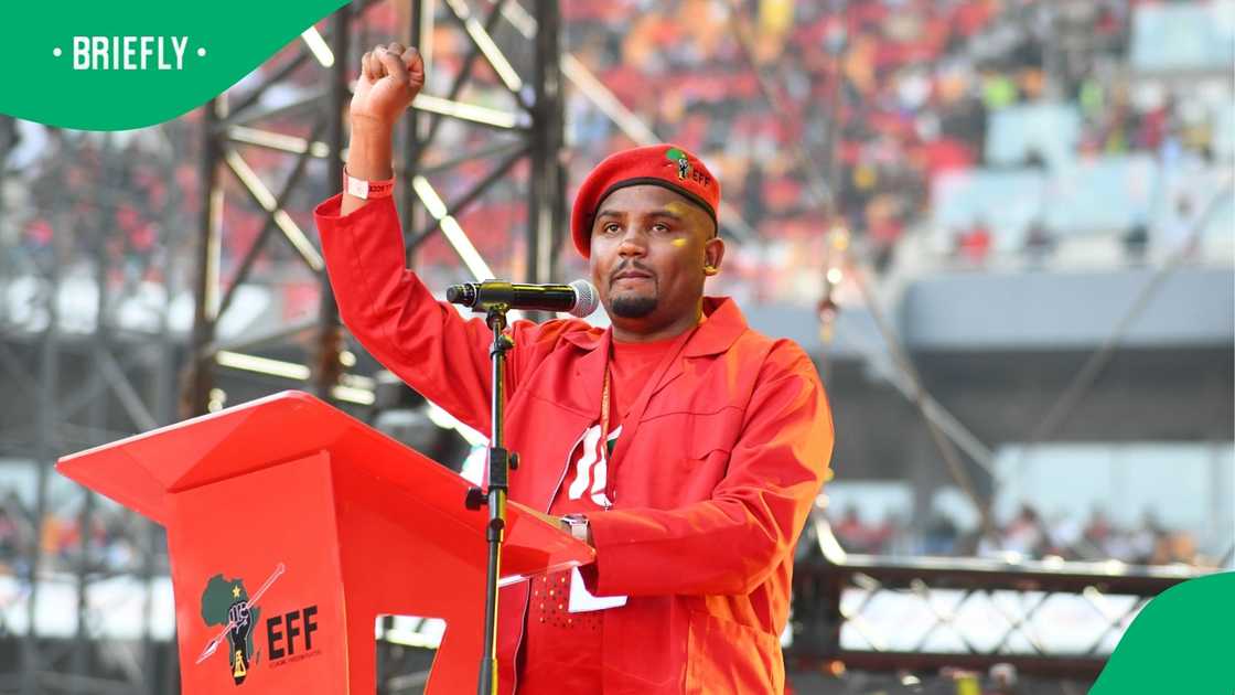 Economic Freedom Fighters Provincial Chairperson in Gauteng Nkululeko Dunga. Economic Freedom Fighters Provincial Chairperson in Gauteng Nkululeko Dunga.
