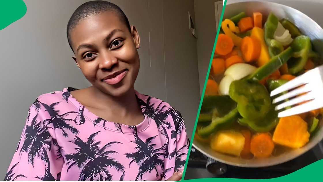 A TikTok user shared shared a video preparing vegetables