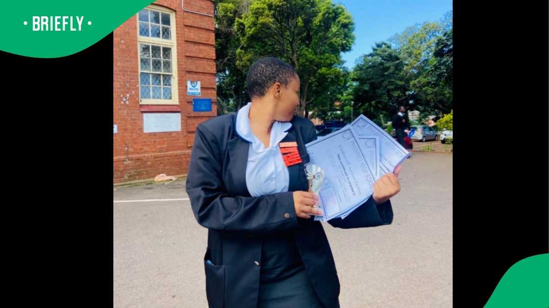 A woman's post on matric success after repeating goes viral. A woman's post on matric success after repeating goes viral.