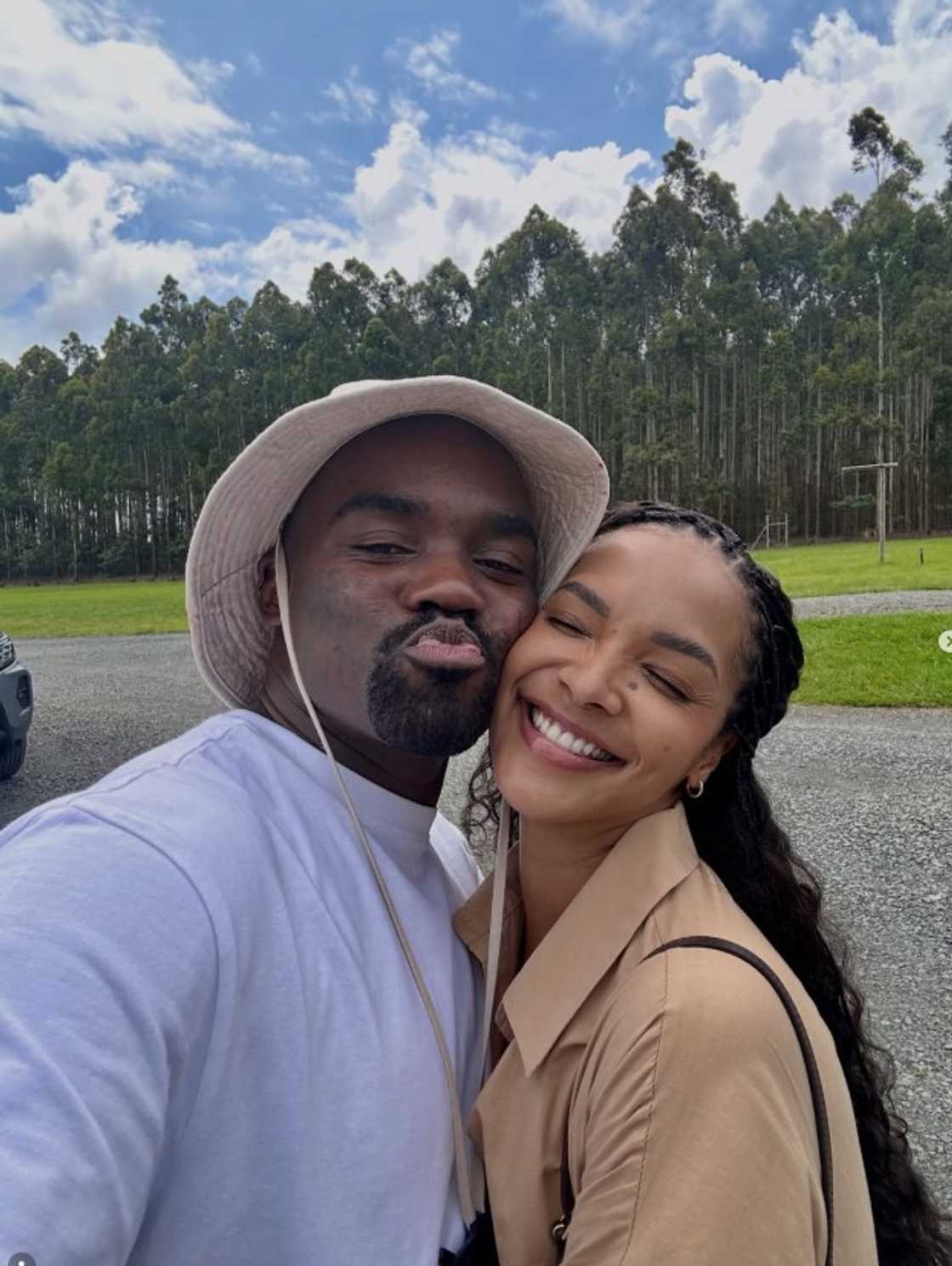 Musa Mthombeni regularly travels with his wife Liesl Laurie-Mthombeni