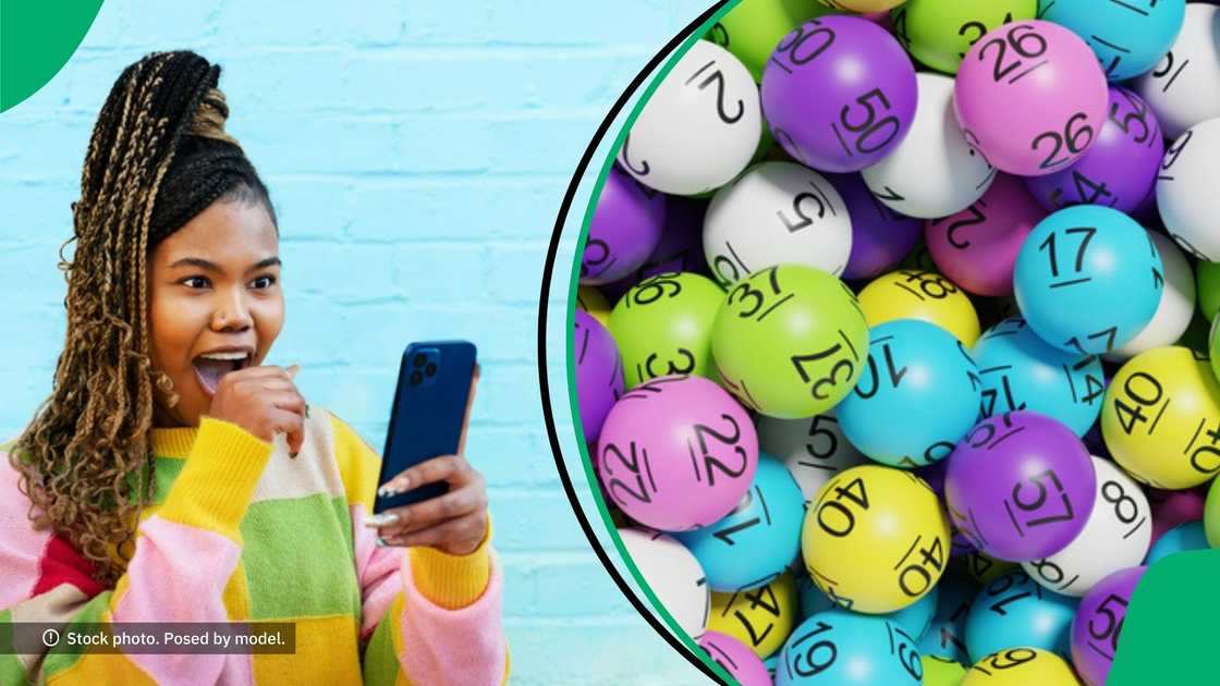 A woman claimed her R104 million lotto prize.